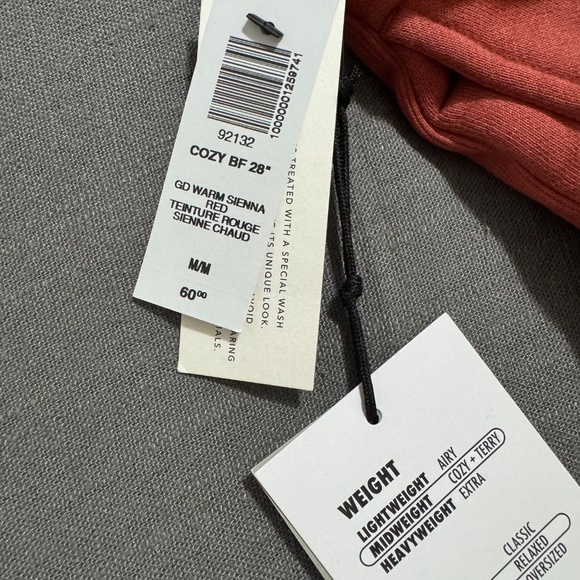 Tna COZYAF BOYFRIEND SWEATPANT- Gd Warm Sienna Red - Picture 2 of 4